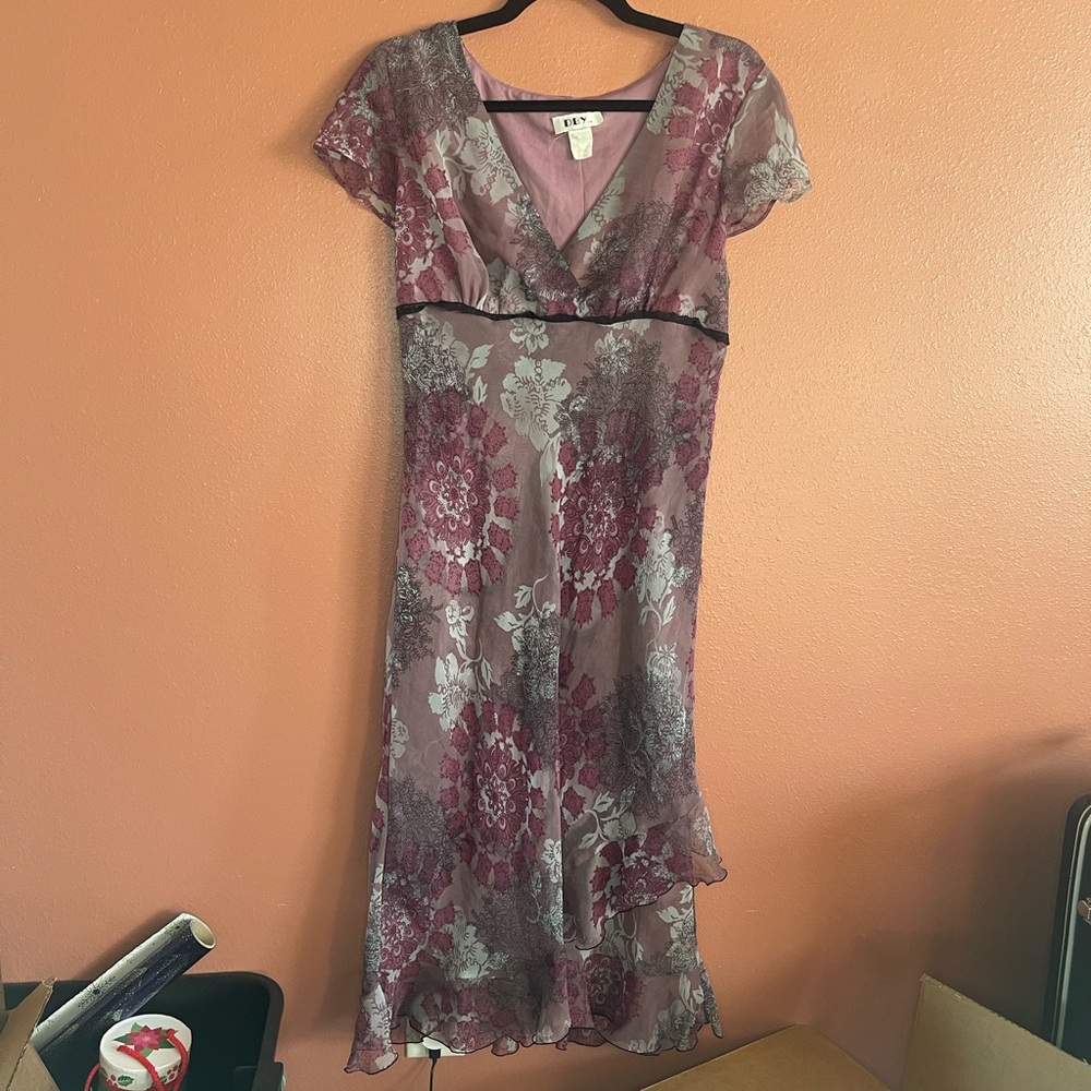 DBY brand Purple Floral Dress Size M
